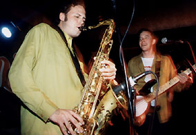 saxophonist Eric Traub